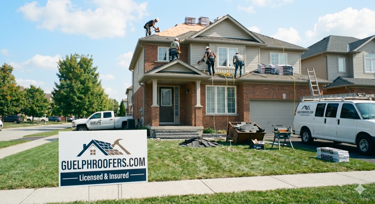 Roofing contractor work in Guelph — 1